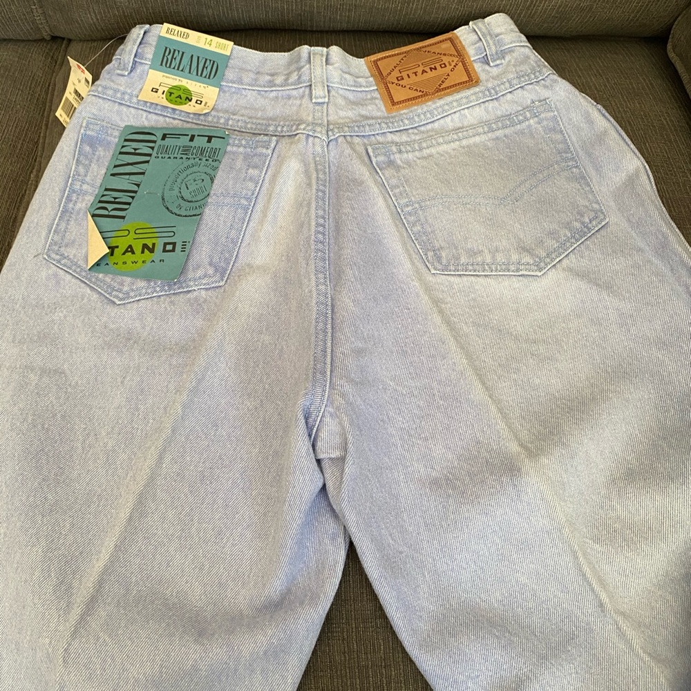 Vtg Sz 14 light wash jeans. - Picture 4 of 7